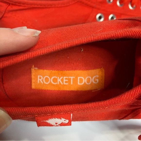 Rocketdog bright red platform Sneakers retro style size 8 - Picture 6 of 7